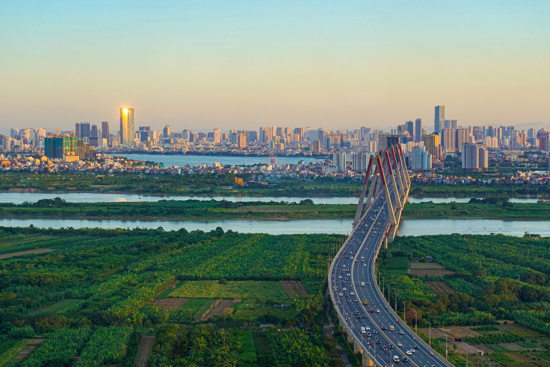 河內 · 紅河與跨河橋